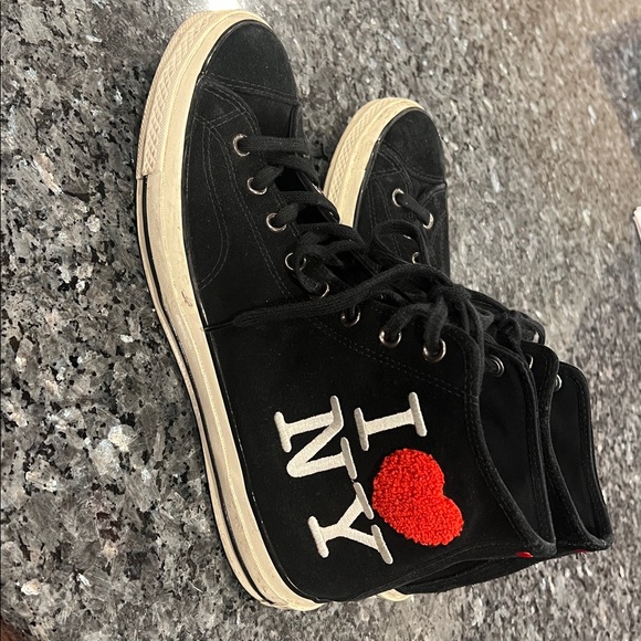 Black 'I Love NY' High-Top Sneakers‎ - Picture 5 of 8